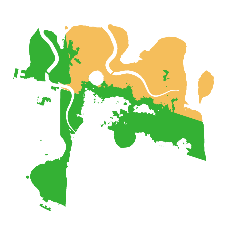 Biome Rust Map: Procedural Map, Size: 3000, Seed: 657348