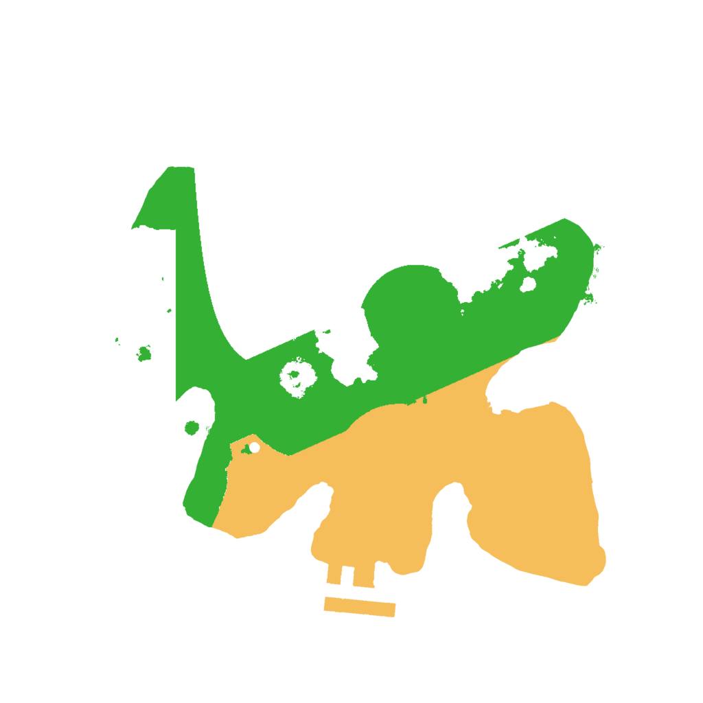 Biome Rust Map: Procedural Map, Size: 2000, Seed: 1260272543