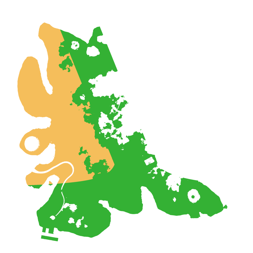 Biome Rust Map: Procedural Map, Size: 3000, Seed: 2024136407