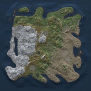 Thumbnail Rust Map: Procedural Map, Size: 3850, Seed: 689432528, 19 Monuments