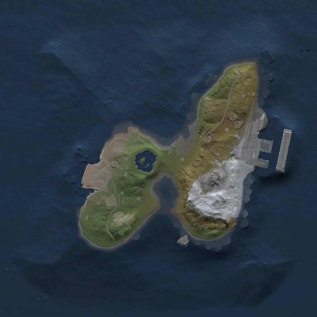 Rust Map: Procedural Map, Size: 1500, Seed: 342319115, 2 Monuments