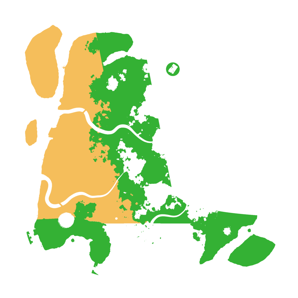 Biome Rust Map: Procedural Map, Size: 3500, Seed: 1022399573