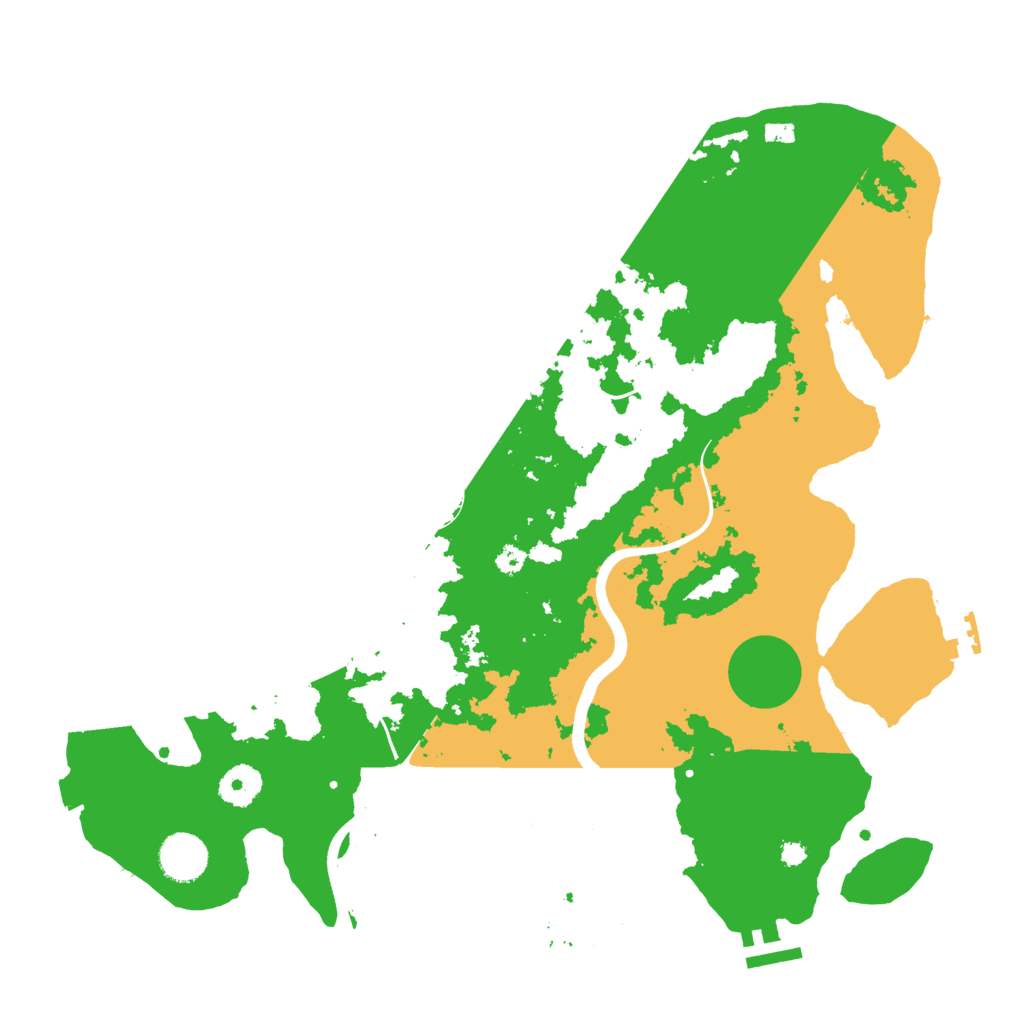 Biome Rust Map: Procedural Map, Size: 3700, Seed: 1816479251