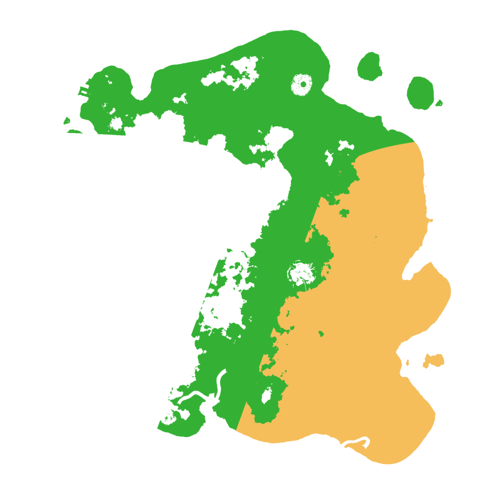 Biome Rust Map: Procedural Map, Size: 3500, Seed: 11223344