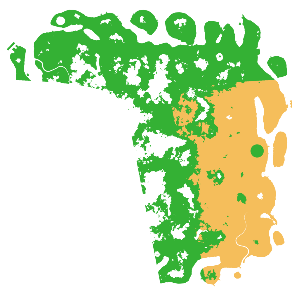 Biome Rust Map: Procedural Map, Size: 6000, Seed: 909102