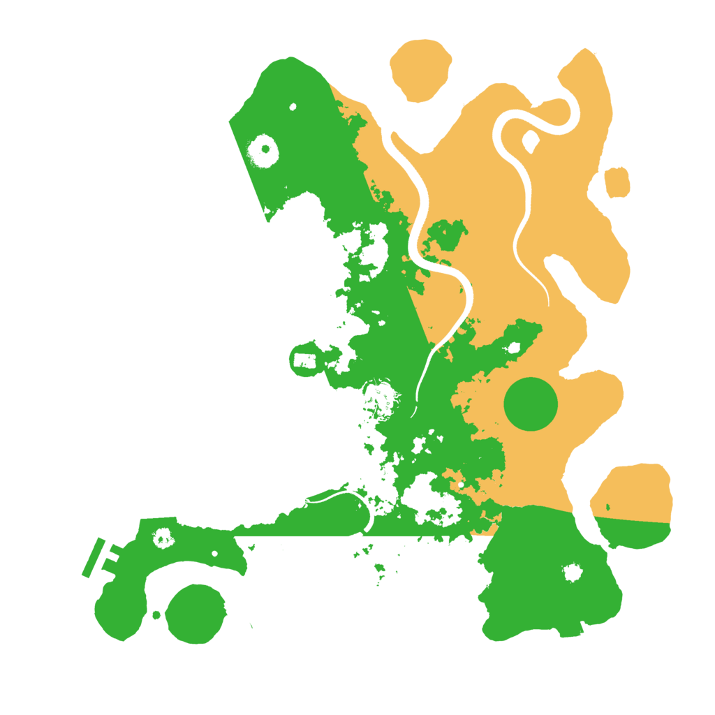 Biome Rust Map: Procedural Map, Size: 3500, Seed: 1861197466