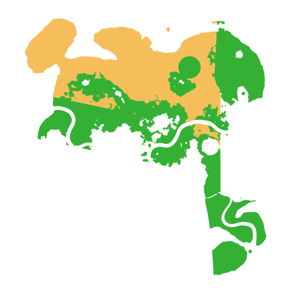 Biome Rust Map: Procedural Map, Size: 3500, Seed: 1437981276