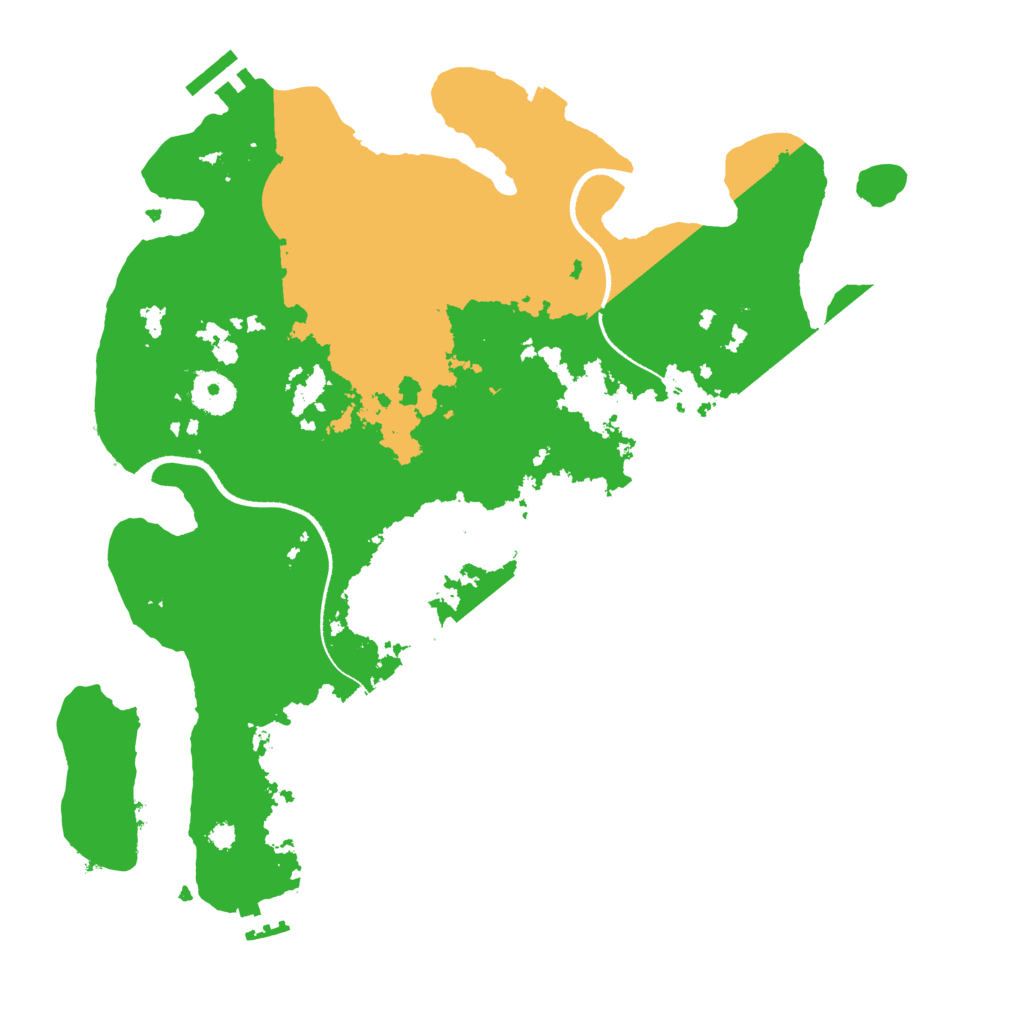 Biome Rust Map: Procedural Map, Size: 3500, Seed: 2101231
