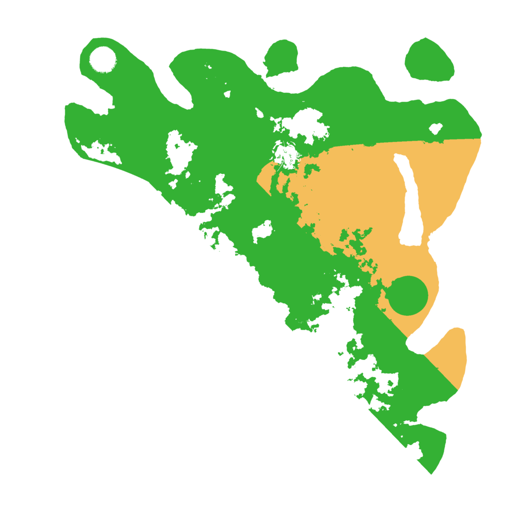 Biome Rust Map: Barren, Size: 3500, Seed: 45959278