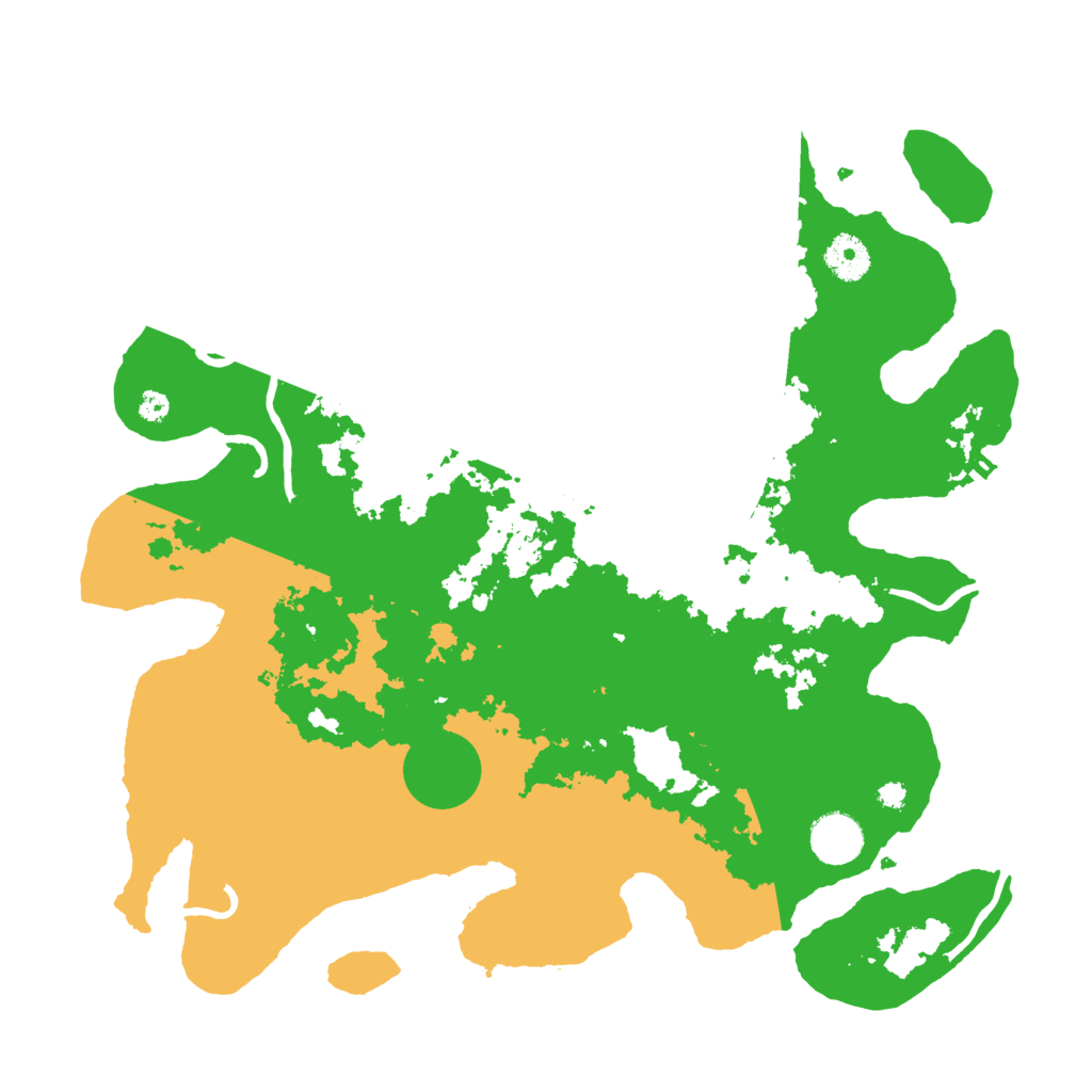 Biome Rust Map: Procedural Map, Size: 3700, Seed: 128756116