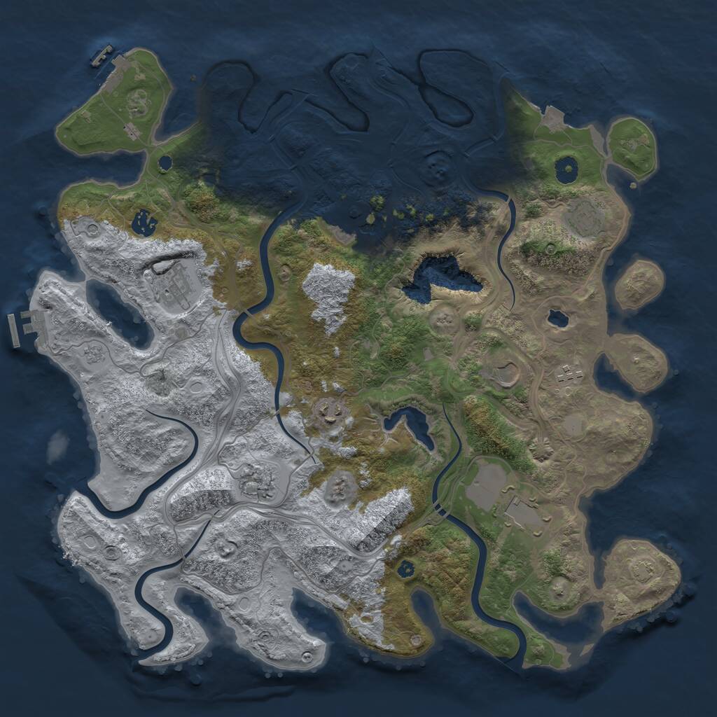 Rust Map: Procedural Map, Size: 4250, Seed: 112548, 15 Monuments