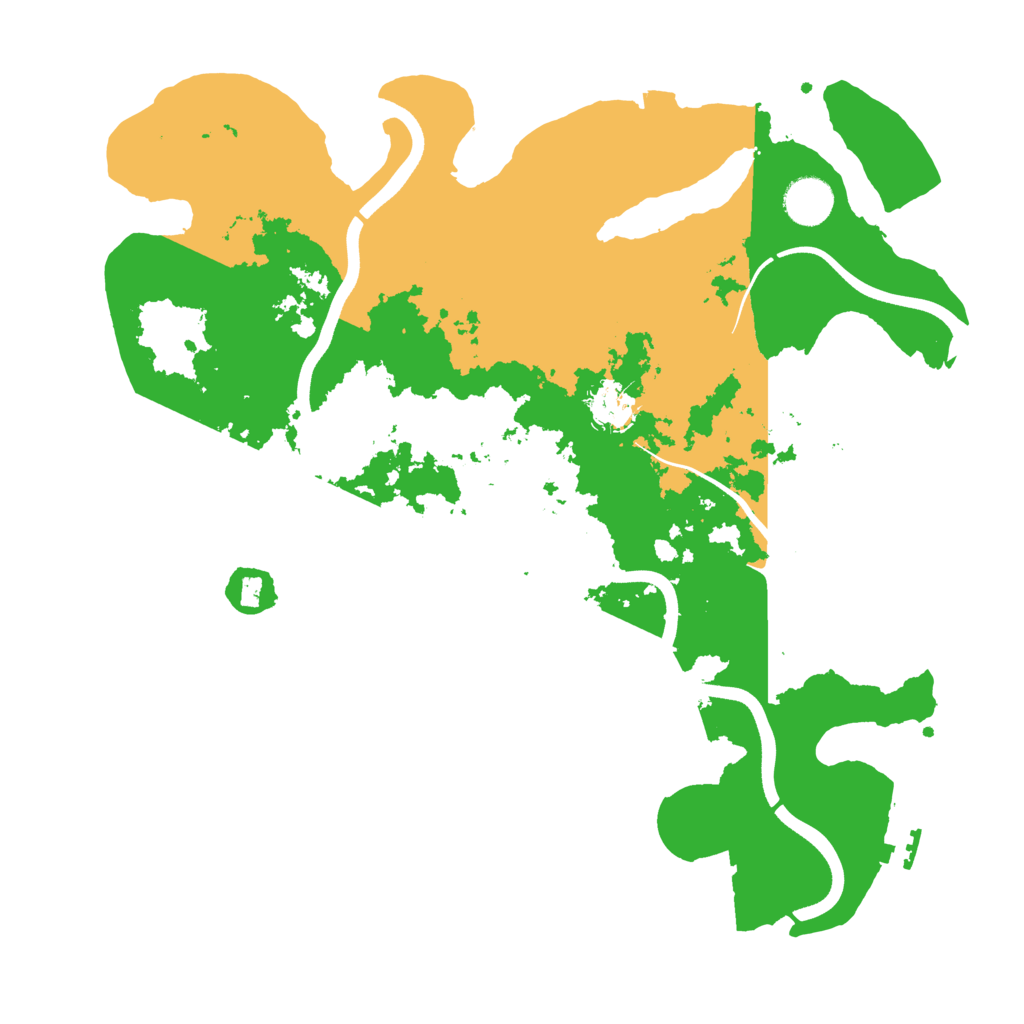 Biome Rust Map: Procedural Map, Size: 3700, Seed: 648568455