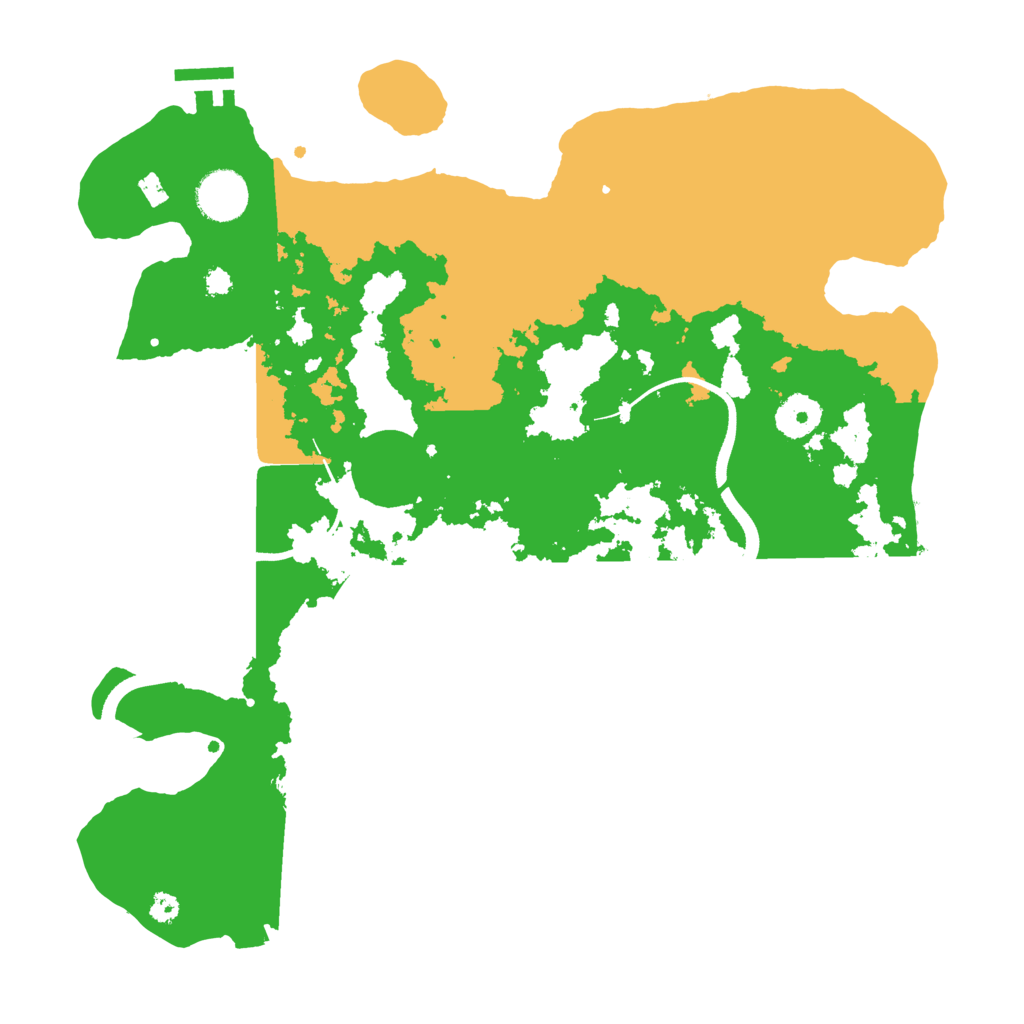 Biome Rust Map: Procedural Map, Size: 3500, Seed: 88985479