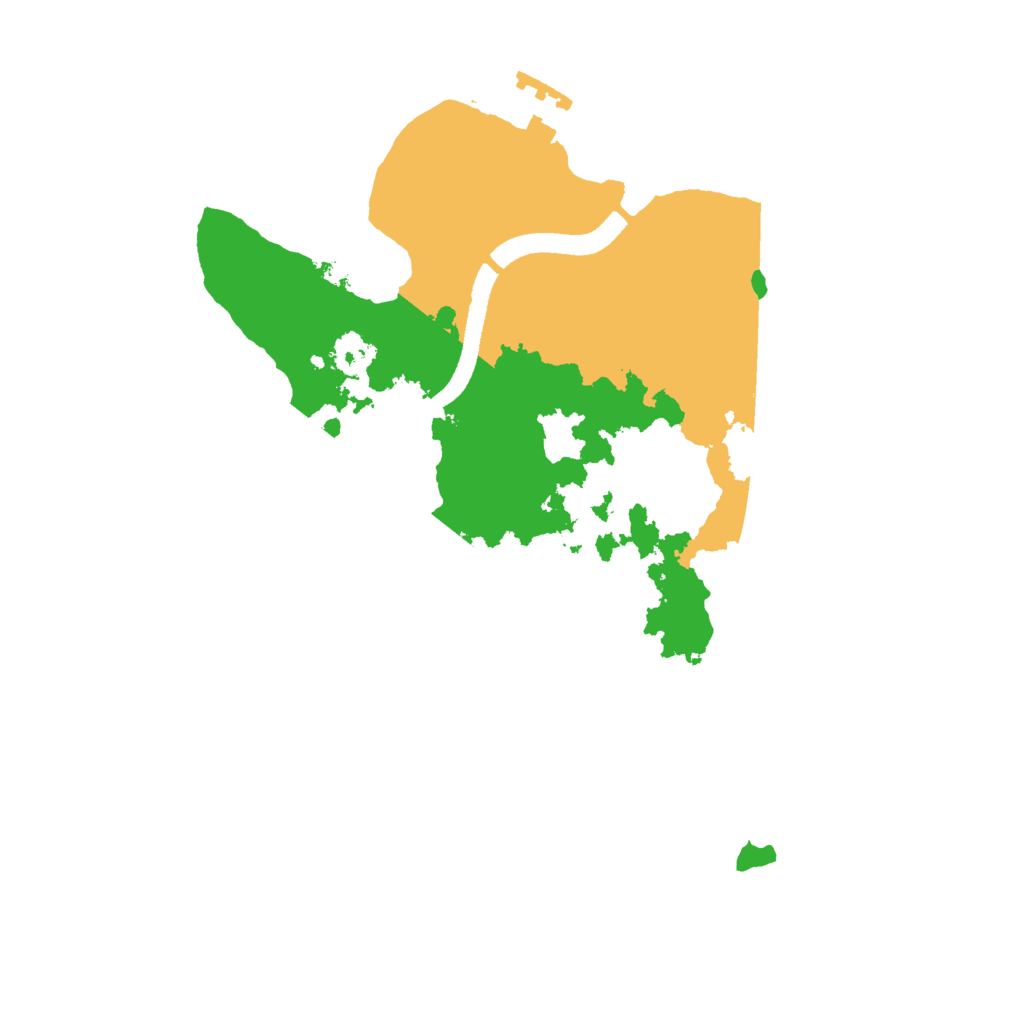 Biome Rust Map: Procedural Map, Size: 2500, Seed: 738648418