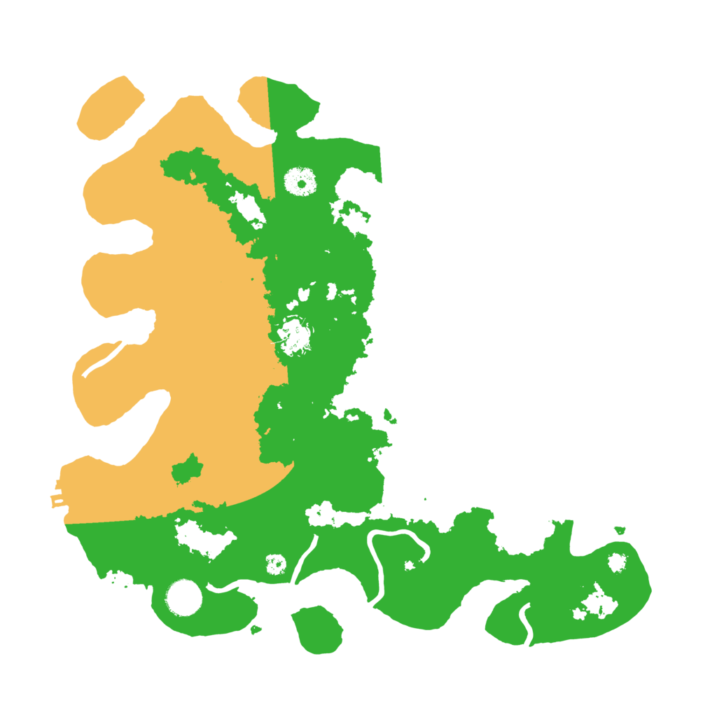 Biome Rust Map: Procedural Map, Size: 3500, Seed: 17510