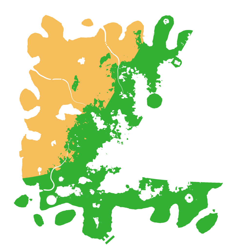 Biome Rust Map: Procedural Map, Size: 4500, Seed: 273465444