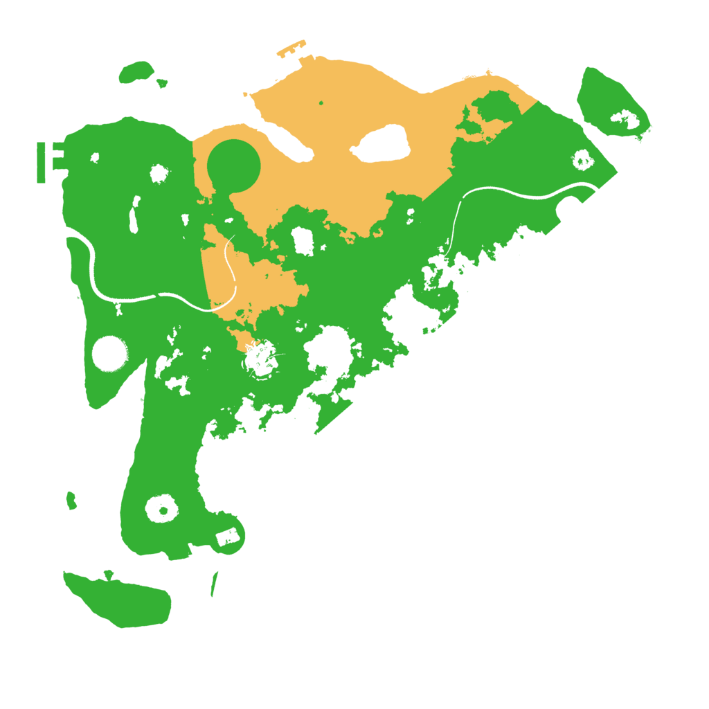 Biome Rust Map: Procedural Map, Size: 3500, Seed: 41560