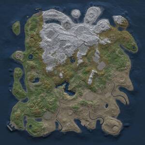 Thumbnail Rust Map: Procedural Map, Size: 4250, Seed: 1717472010, 17 Monuments