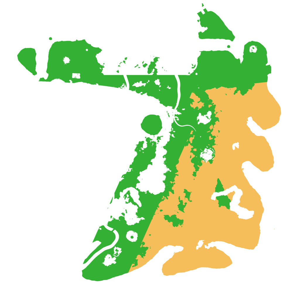 Biome Rust Map: Procedural Map, Size: 4000, Seed: 1254629975