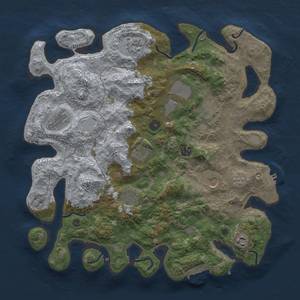 Thumbnail Rust Map: Procedural Map, Size: 4000, Seed: 1014835718, 19 Monuments