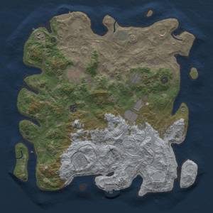 Thumbnail Rust Map: Procedural Map, Size: 4250, Seed: 769927446, 20 Monuments