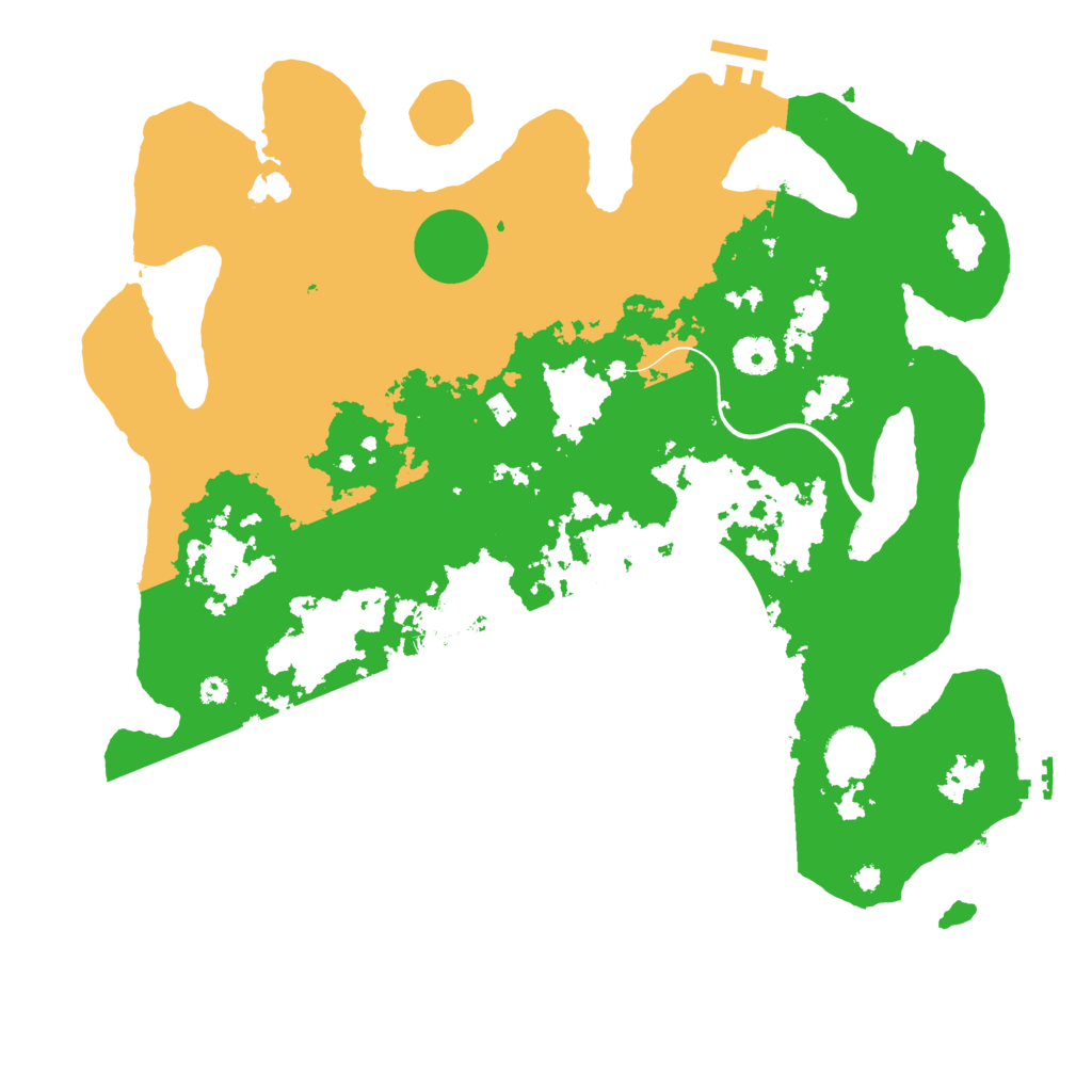 Biome Rust Map: Procedural Map, Size: 3900, Seed: 45142