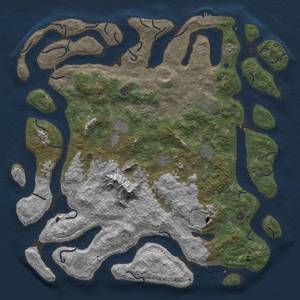 Thumbnail Rust Map: Procedural Map, Size: 5500, Seed: 2147483647, 19 Monuments