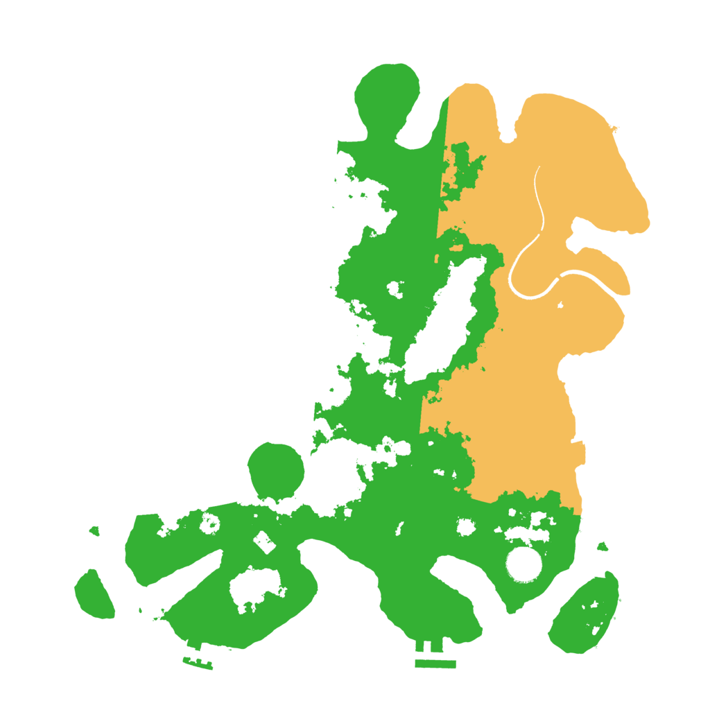 Biome Rust Map: Procedural Map, Size: 3500, Seed: 9813