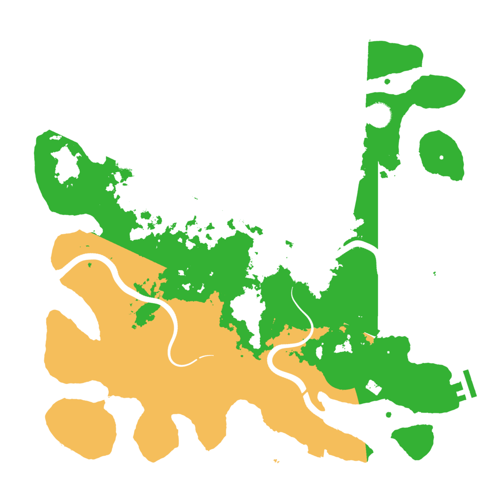 Biome Rust Map: Procedural Map, Size: 3601, Seed: 214834333