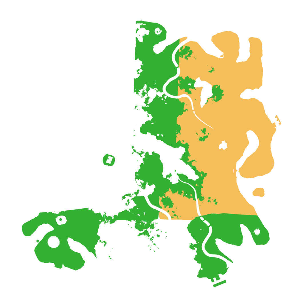 Biome Rust Map: Procedural Map, Size: 4350, Seed: 234235211