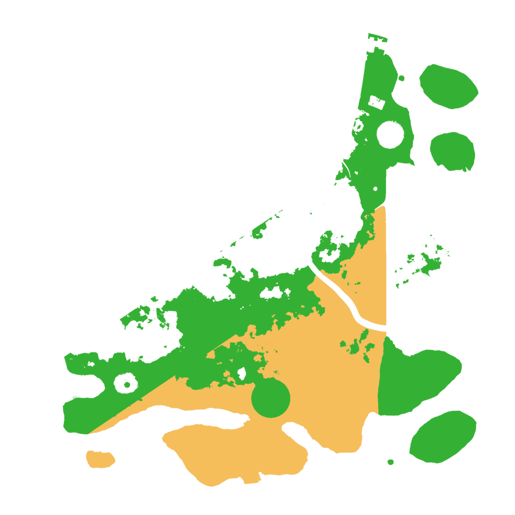 Biome Rust Map: Procedural Map, Size: 3500, Seed: 76345342