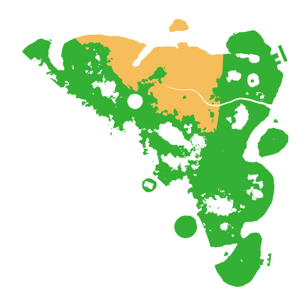 Biome Rust Map: Procedural Map, Size: 3600, Seed: 98334910