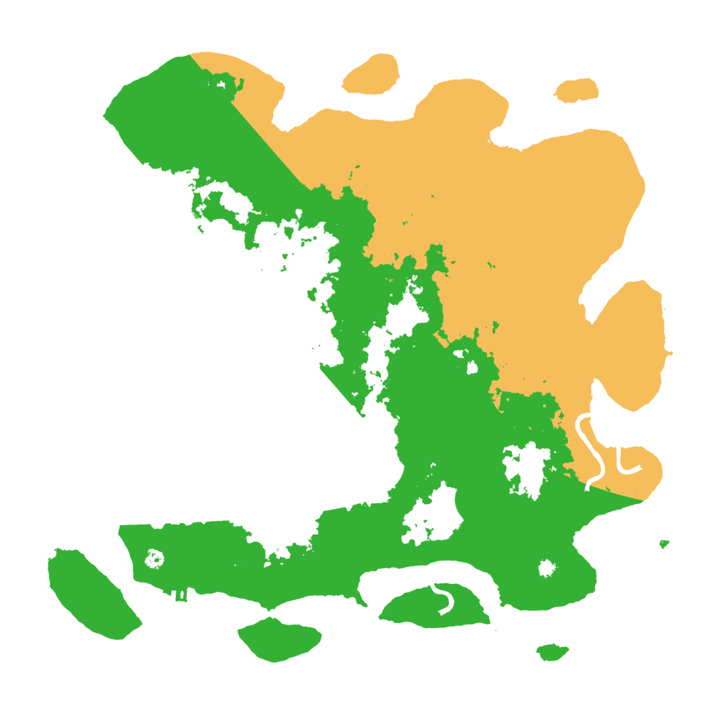 Biome Rust Map: Procedural Map, Size: 3850, Seed: 889711405
