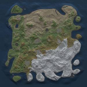 Thumbnail Rust Map: Procedural Map, Size: 4250, Seed: 12297, 20 Monuments