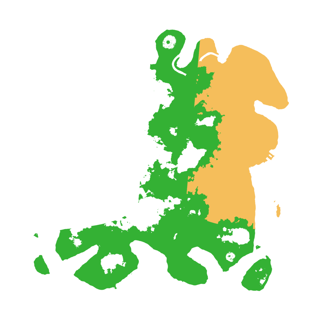 Biome Rust Map: Procedural Map, Size: 3550, Seed: 9813