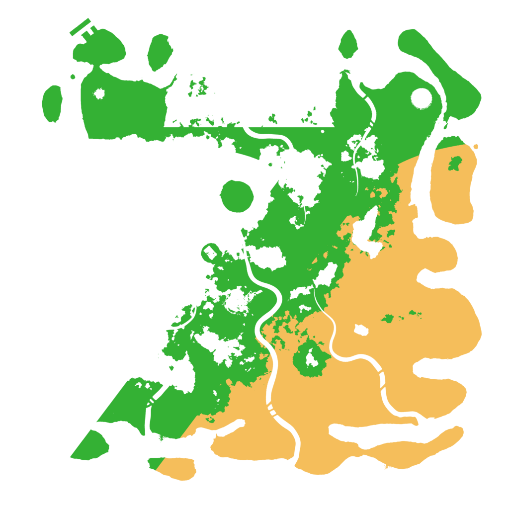 Biome Rust Map: Procedural Map, Size: 4300, Seed: 534341326