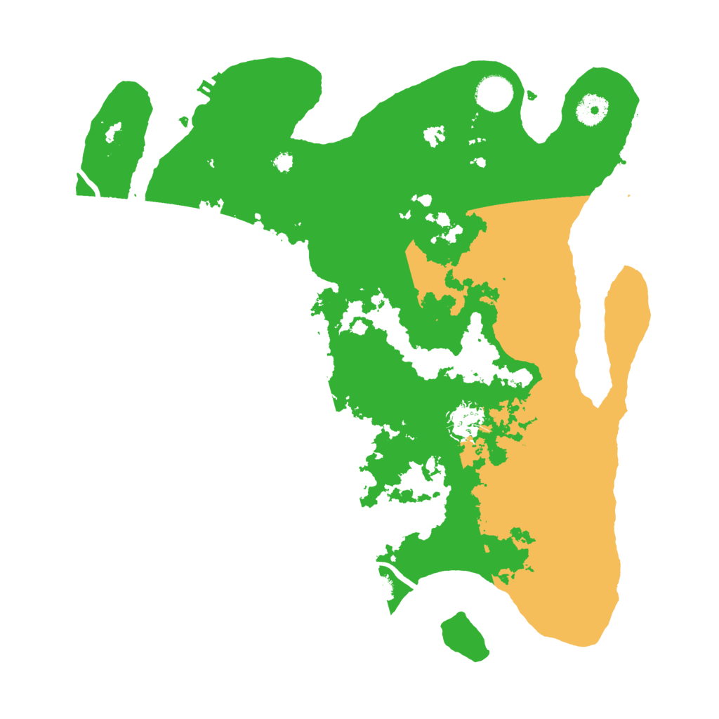 Biome Rust Map: Procedural Map, Size: 3500, Seed: 841550146