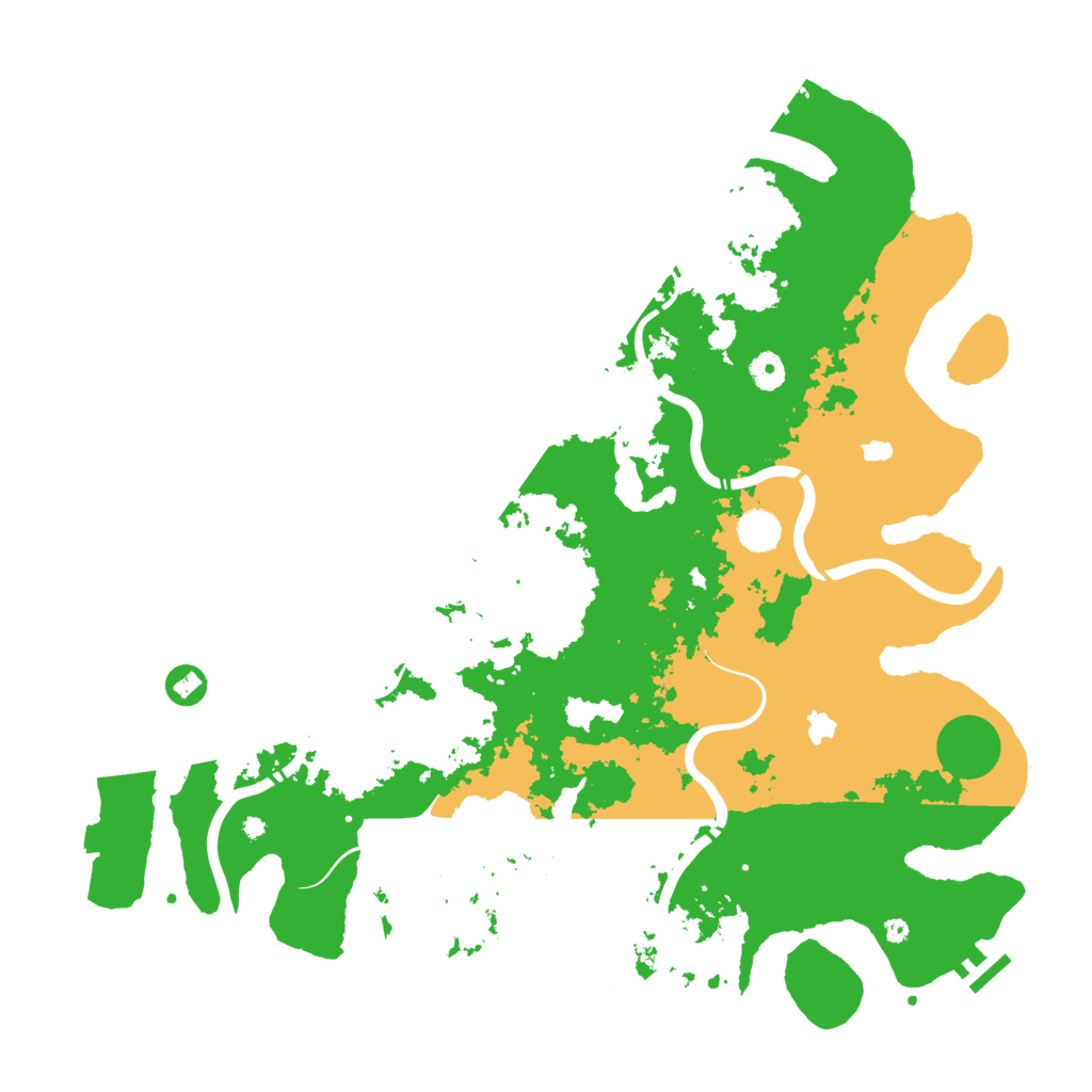 Biome Rust Map: Procedural Map, Size: 4500, Seed: 1617581682