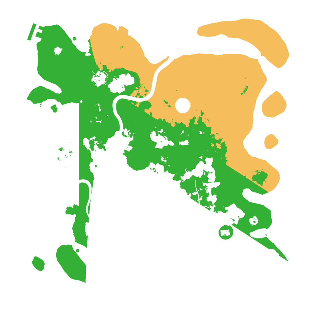 Biome Rust Map: Procedural Map, Size: 3700, Seed: 1692684664
