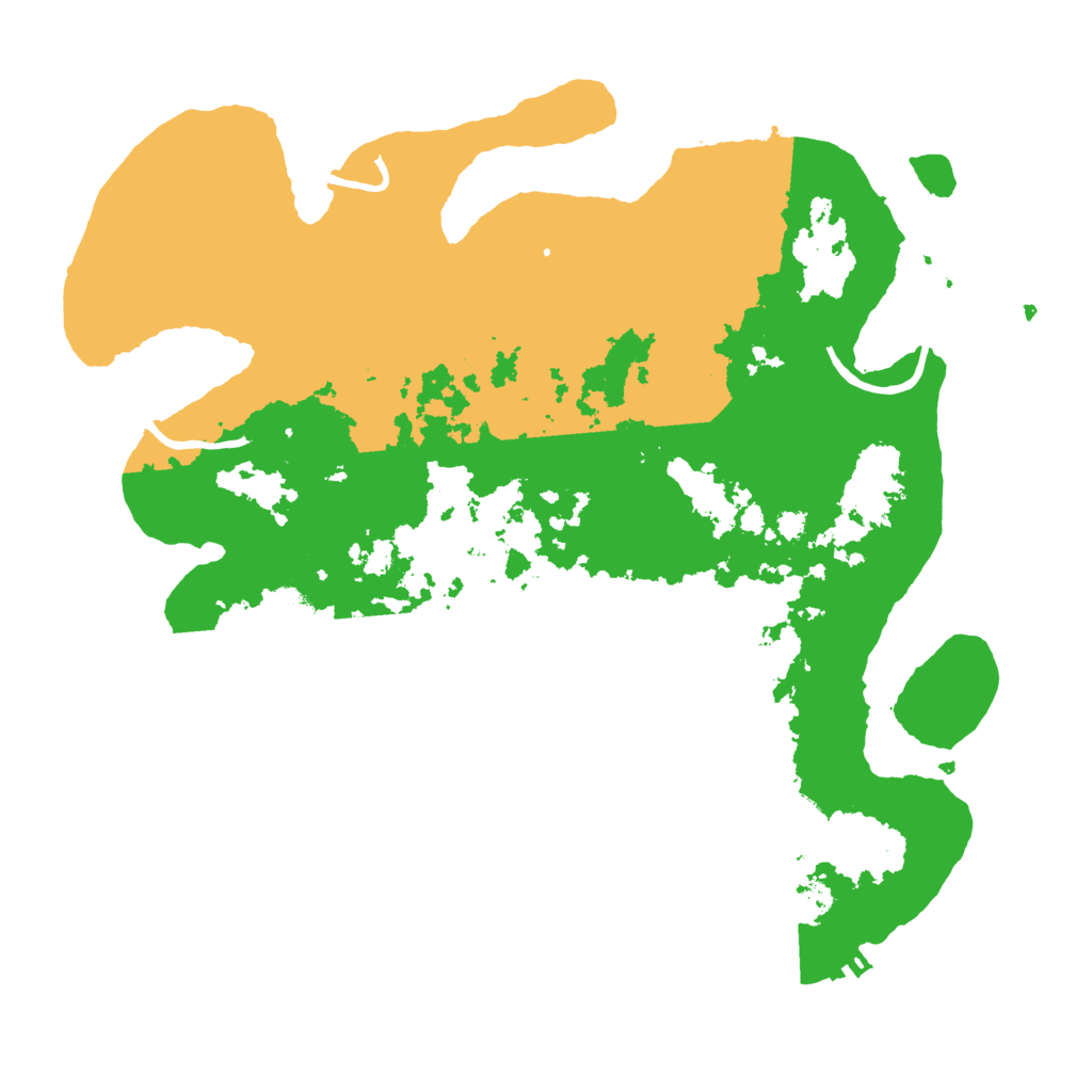 Biome Rust Map: Procedural Map, Size: 3500, Seed: 40967311