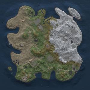 Thumbnail Rust Map: Procedural Map, Size: 3500, Seed: 683292801, 19 Monuments