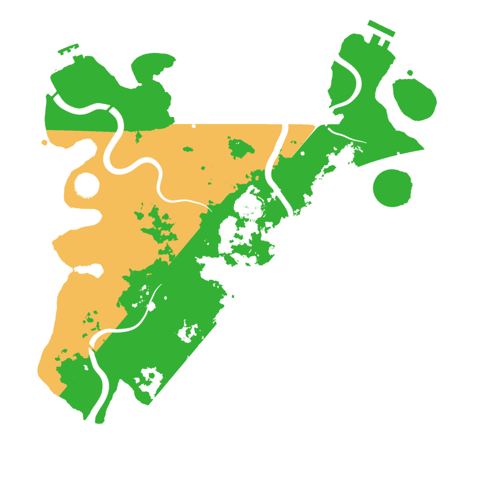 Biome Rust Map: Procedural Map, Size: 3500, Seed: 951753