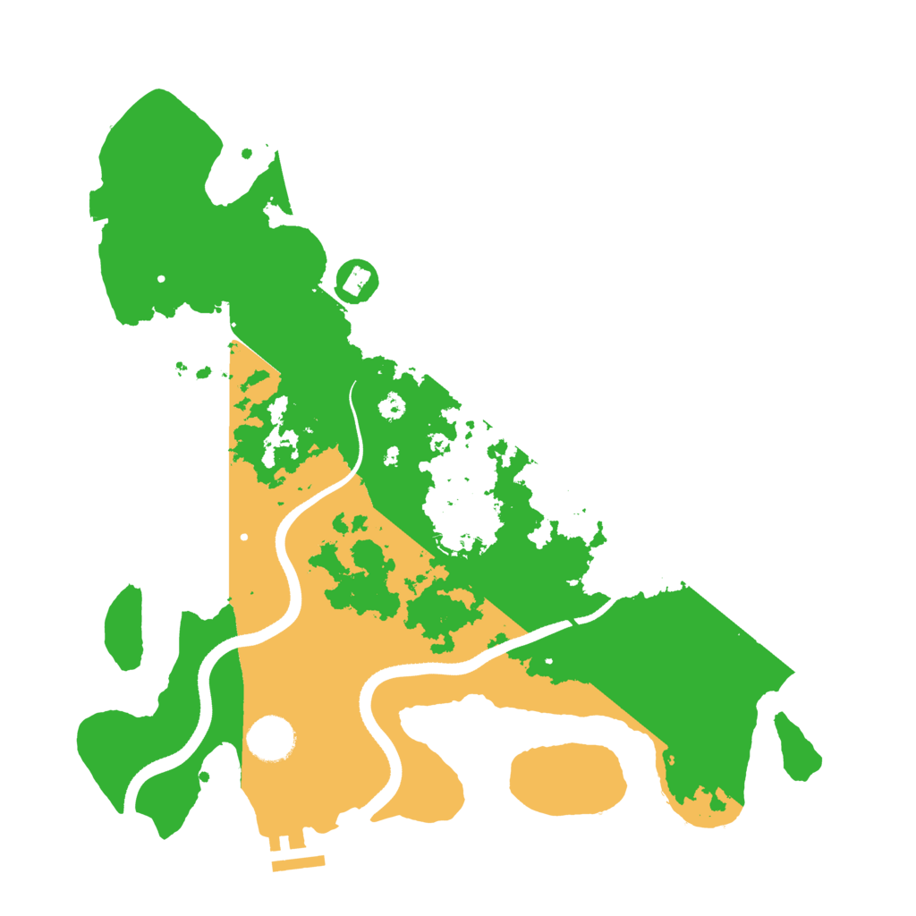 Biome Rust Map: Procedural Map, Size: 3500, Seed: 422446252