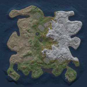 Thumbnail Rust Map: Procedural Map, Size: 3500, Seed: 595056711, 19 Monuments