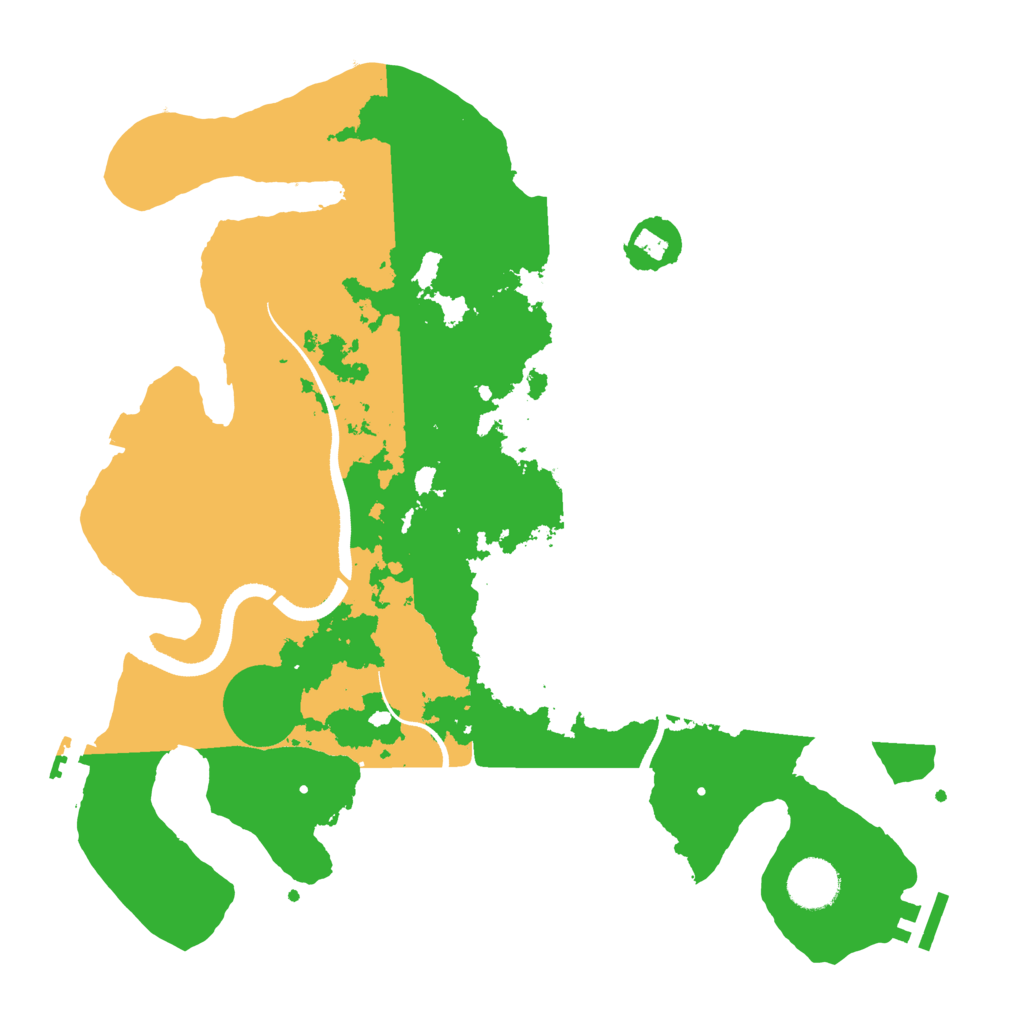 Biome Rust Map: Procedural Map, Size: 3500, Seed: 595056711
