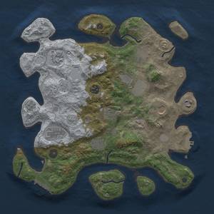 Thumbnail Rust Map: Procedural Map, Size: 3500, Seed: 765542609, 19 Monuments