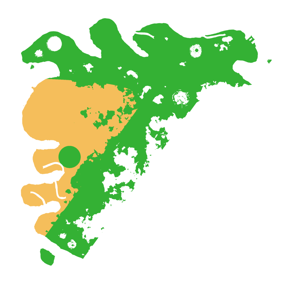 Biome Rust Map: Procedural Map, Size: 3500, Seed: 51999