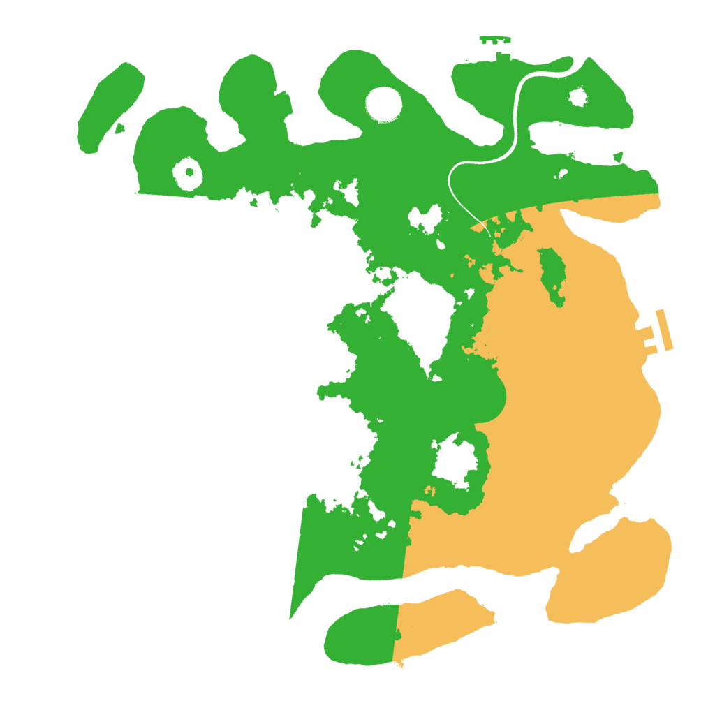 Biome Rust Map: Procedural Map, Size: 3500, Seed: 1420828639