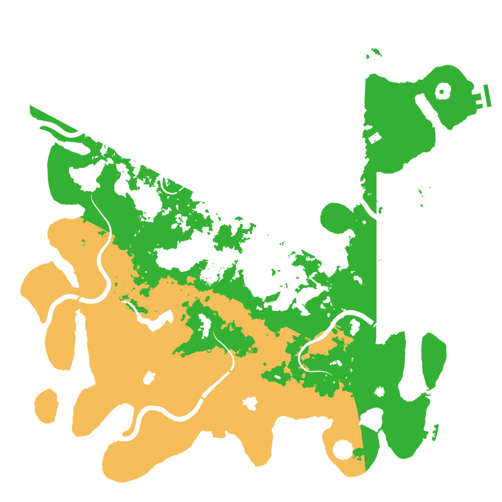 Biome Rust Map: Procedural Map, Size: 4500, Seed: 1738368107