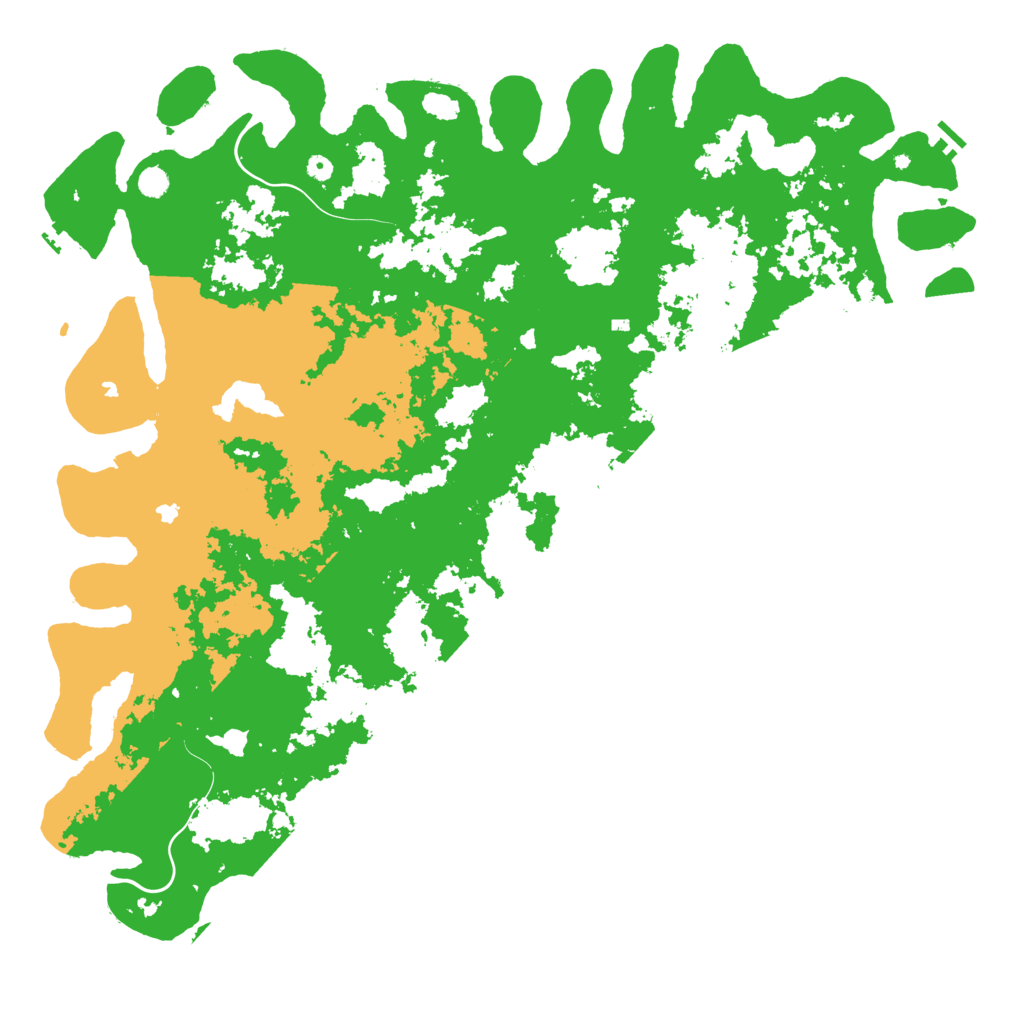 Biome Rust Map: Procedural Map, Size: 6000, Seed: 44866